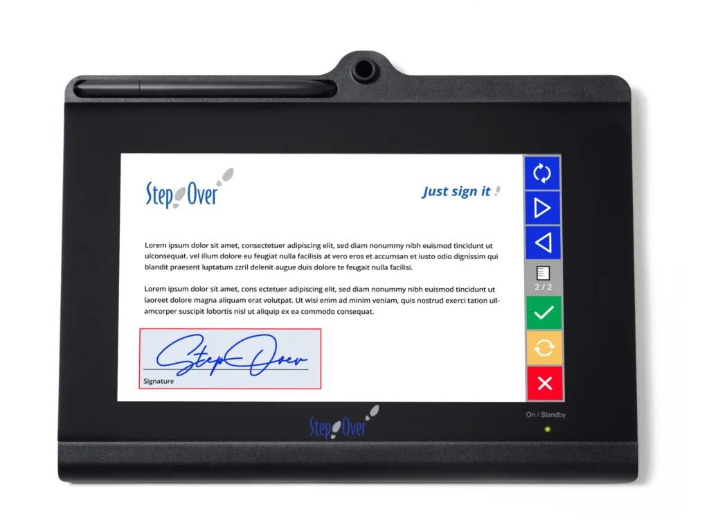 duraSign Pad 10.0 with document viewing