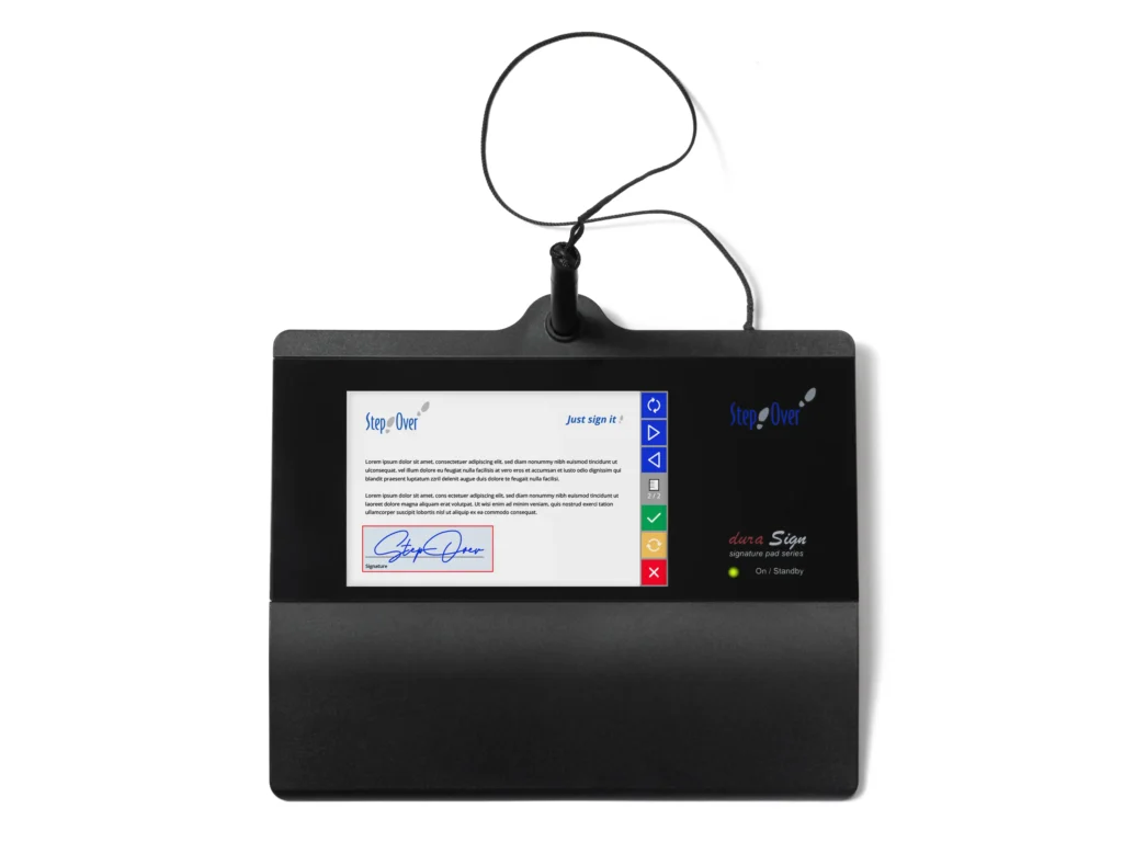 Unterschriftenpad duraSign Pad Brilliance mit Dokumentenansicht